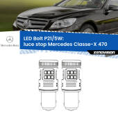 0 Luce Stop LED Mercedes Classe-X 470 2017 in poi: P21/5W Bolt P21/5W: LED Bolt Rossi (Coppia)