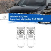 0 Luce Stop LED Mercedes CLC CL203 2008 - 2011: P21/5W Bolt P21/5W: LED Bolt Rossi (Coppia)