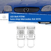 0 Luce Stop LED Mercedes SLK R170 1996 - 2004: P21W Bolt P21W: LED Bolt Rossi (Coppia)