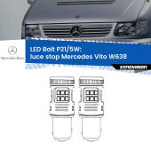 0 Luce Stop LED Mercedes Vito W638 1996 - 2003: P21/5W Bolt P21/5W: LED Bolt Rossi (Coppia)