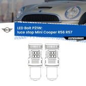 0 Luce Stop LED Mini Cooper R56 R57 2006 - 2013: P21W Bolt P21W: LED Bolt Rossi (Coppia)