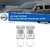 0 Luce Stop LED Nissan Pathfinder III R51 2005 - 2011: P21/5W Bolt P21/5W: LED Bolt Rossi (Coppia)