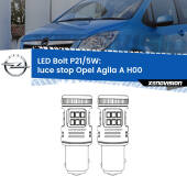 0 Luce Stop LED Opel Agila A H00 2000 - 2007: P21/5W Bolt P21/5W: LED Bolt Rossi (Coppia)