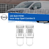 0 Luce Stop LED Opel Combo D  2012 - 2018: P21W Bolt P21W: LED Bolt Rossi (Coppia)