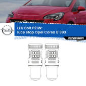 0 Luce Stop LED Opel Corsa B S93 1993 - 2000: P21W Bolt P21W: LED Bolt Rossi (Coppia)