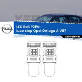 0 Luce Stop LED Opel Omega A V87 1986 - 1994: P21W Bolt P21W: LED Bolt Rossi (Coppia)