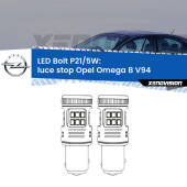 0 Luce Stop LED Opel Omega B V94 1994 - 2003: P21/5W Bolt P21/5W: LED Bolt Rossi (Coppia)