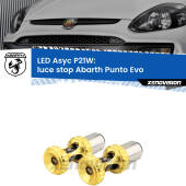 0 Luce Stop LED per Abarth Punto Evo 2010 - 2014: P21W Asyc P21W: LED Asyc Canbus Rosso (Coppia)