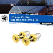 0 luce Stop LED per Alfa romeo 146 1994 - 2001: p21/5w Asyc P21/5W: Asyc LED Rossi (Coppia)