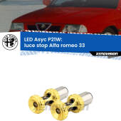 0 Luce Stop LED per Alfa romeo 33  1990 - 1994: P21W Asyc P21W: LED Asyc Canbus Rosso (Coppia)