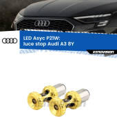 0 Luce Stop LED per Audi A3 8Y 2020 in poi: P21W Asyc P21W: LED Asyc Canbus Rosso (Coppia)