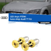 0 Luce Stop LED per Audi TT 8J 2006 - 2014: P21W Asyc P21W: LED Asyc Canbus Rosso (Coppia)