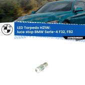 0 Luce Stop LED per BMW Serie-4 F32, F82 2013 - 2017: H21W Torpedo H21W (BAY9S): LED Torpedo Canbus Rosso