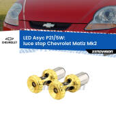 0 luce Stop LED per Chevrolet Matiz Mk2 2005 - 2011: p21/5w Asyc P21/5W: Asyc LED Rossi (Coppia)