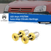 0 luce Stop LED per Citroën Berlingo 1996 - 2007: p21/5w Asyc P21/5W: Asyc LED Rossi (Coppia)