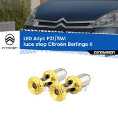 0 luce Stop LED per Citroën Berlingo II 2008 - 2017: p21/5w Asyc P21/5W: Asyc LED Rossi (Coppia)