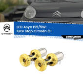 0  luce Stop LED per Citroën C1  2005 - 2013: p21/5w Asyc P21/5W: Asyc LED Rossi (Coppia)