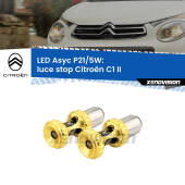 0 luce Stop LED per Citroën C1 II 2014 in poi: p21/5w Asyc P21/5W: Asyc LED Rossi (Coppia)