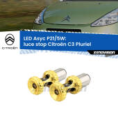 0 luce Stop LED per Citroën C3 Pluriel 2003 - 2010: p21/5w Asyc P21/5W: Asyc LED Rossi (Coppia)