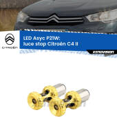 0 Luce Stop LED per Citroën C4 II 2015 - 2016: P21W Asyc P21W: LED Asyc Canbus Rosso (Coppia)