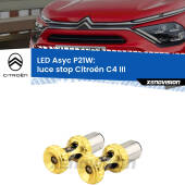 0 Luce Stop LED per Citroën C4 III 2020 in poi: P21W Asyc P21W: LED Asyc Canbus Rosso (Coppia)