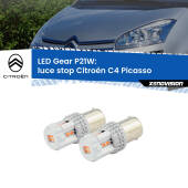 0 Luce Stop LED per Citroën C4 Picasso  2006 - 2013: P21W Gear P21W: Gear LED Rossi (Coppia)