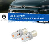 0 Luce Stop LED per Citroën C4 Spacetourer  2018 in poi: P21W Gear P21W: Gear LED Rossi (Coppia)