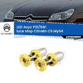 0 luce Stop LED per Citroën C5 My04 2004 - 2008: p21/5w Asyc P21/5W: Asyc LED Rossi (Coppia)
