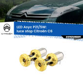 0  luce Stop LED per Citroën C6  2005 - 2012: p21/5w Asyc P21/5W: Asyc LED Rossi (Coppia)