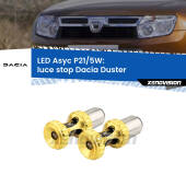 0  luce Stop LED per Dacia Duster  prima serie: p21/5w Asyc P21/5W: Asyc LED Rossi (Coppia)