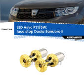0 luce Stop LED per Dacia Sandero II 2012 in poi: p21/5w Asyc P21/5W: Asyc LED Rossi (Coppia)
