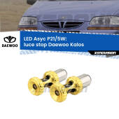 0 luce Stop LED per Daewoo Kalos 2002 - 2004: p21/5w Asyc P21/5W: Asyc LED Rossi (Coppia)