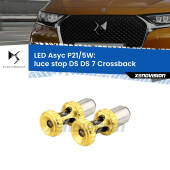 0 luce Stop LED per DS DS 7 Crossback 2017 in poi: p21/5w Asyc P21/5W: Asyc LED Rossi (Coppia)