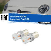0 Luce Stop LED per Fiat 500 2007 - 2022: P21W Gear P21W: Gear LED Rossi (Coppia)