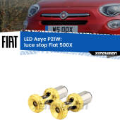 0 Luce Stop LED per Fiat 500X  2014 in poi: P21W Asyc P21W: LED Asyc Canbus Rosso (Coppia)