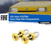 0 luce Stop LED per Fiat Cinquecento 1991 - 1999: p21/5w Asyc P21/5W: Asyc LED Rossi (Coppia)