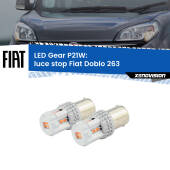 0 Luce Stop LED per Fiat Doblo 263 2010 - 2014: P21W Gear P21W: Gear LED Rossi (Coppia)