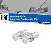 0 Luce Stop LED per Fiat Ducato 230 1994 - 2002: P21W Gear P21W: Gear LED Rossi (Coppia)