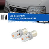 0 Luce Stop LED per Fiat Ducato 244 2002 - 2006: P21W Gear P21W: Gear LED Rossi (Coppia)