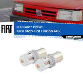 0 Luce Stop LED per Fiat Fiorino 146 1988 - 2001: P21W Gear P21W: Gear LED Rossi (Coppia)