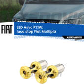 0 Luce Stop LED per Fiat Multipla 1999 - 2010: P21W Asyc P21W: LED Asyc Canbus Rosso (Coppia)