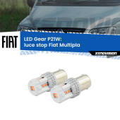 0 Luce Stop LED per Fiat Multipla 1999 - 2010: P21W Gear P21W: Gear LED Rossi (Coppia)