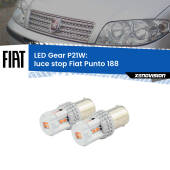 0 Luce Stop LED per Fiat Punto 188 1999 - 2010: P21W Gear P21W: Gear LED Rossi (Coppia)
