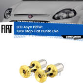 0 Luce Stop LED per Fiat Punto Evo  2009 - 2015: P21W Asyc P21W: LED Asyc Canbus Rosso (Coppia)