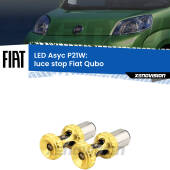 0 Luce Stop LED per Fiat Qubo 2008 - 2021: P21W Asyc P21W: LED Asyc Canbus Rosso (Coppia)