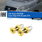 0 luce Stop LED per Fiat Scudo 270 2007 - 2016: p21/5w Asyc P21/5W: Asyc LED Rossi (Coppia)