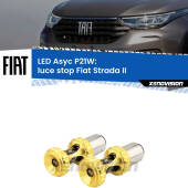 0 Luce Stop LED per Fiat Strada II (posizione): P21W Asyc P21W: LED Asyc Canbus Rosso (Coppia)