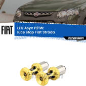 0 Luce Stop LED per Fiat Strada versione 1: P21W Asyc P21W: LED Asyc Canbus Rosso (Coppia)