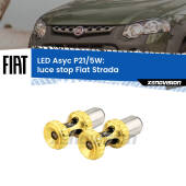 0 luce Stop LED per Fiat Strada versione 2: p21/5w Asyc P21/5W: Asyc LED Rossi (Coppia)