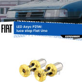 0 Luce Stop LED per Fiat Uno 1983 - 1995: P21W Asyc P21W: LED Asyc Canbus Rosso (Coppia)